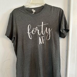 Gray Graphic Tee 40th Bday T-shirt